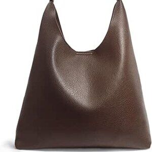 Hobo Coffee Bags for Women Soft Vegan Leather Slouchy Tote Shoulder Handbag